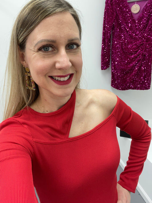 LS Cut Out Top Red