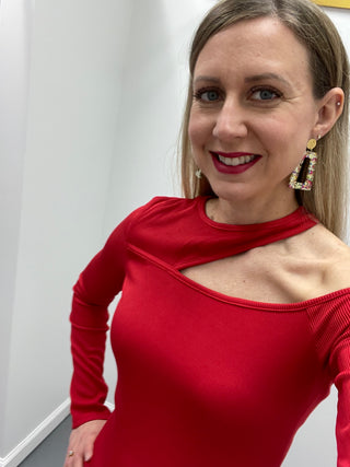 LS Cut Out Top Red