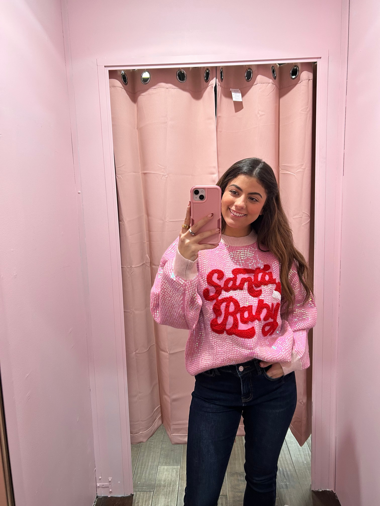 Santa Baby Sequin Sweater