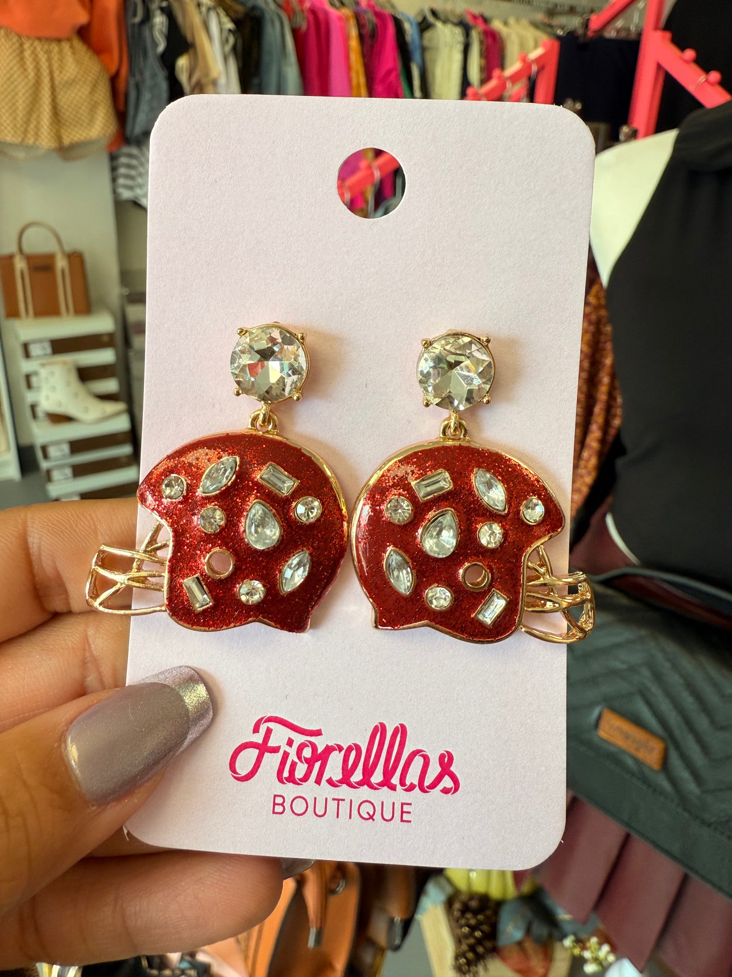 Football Helmet Earrings