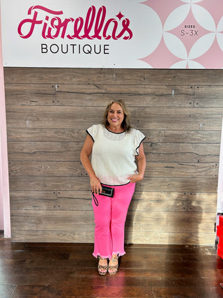 Curvy Parisian Spring Knit Top