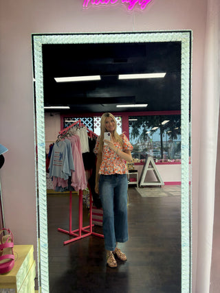 Poppy Peplum Top