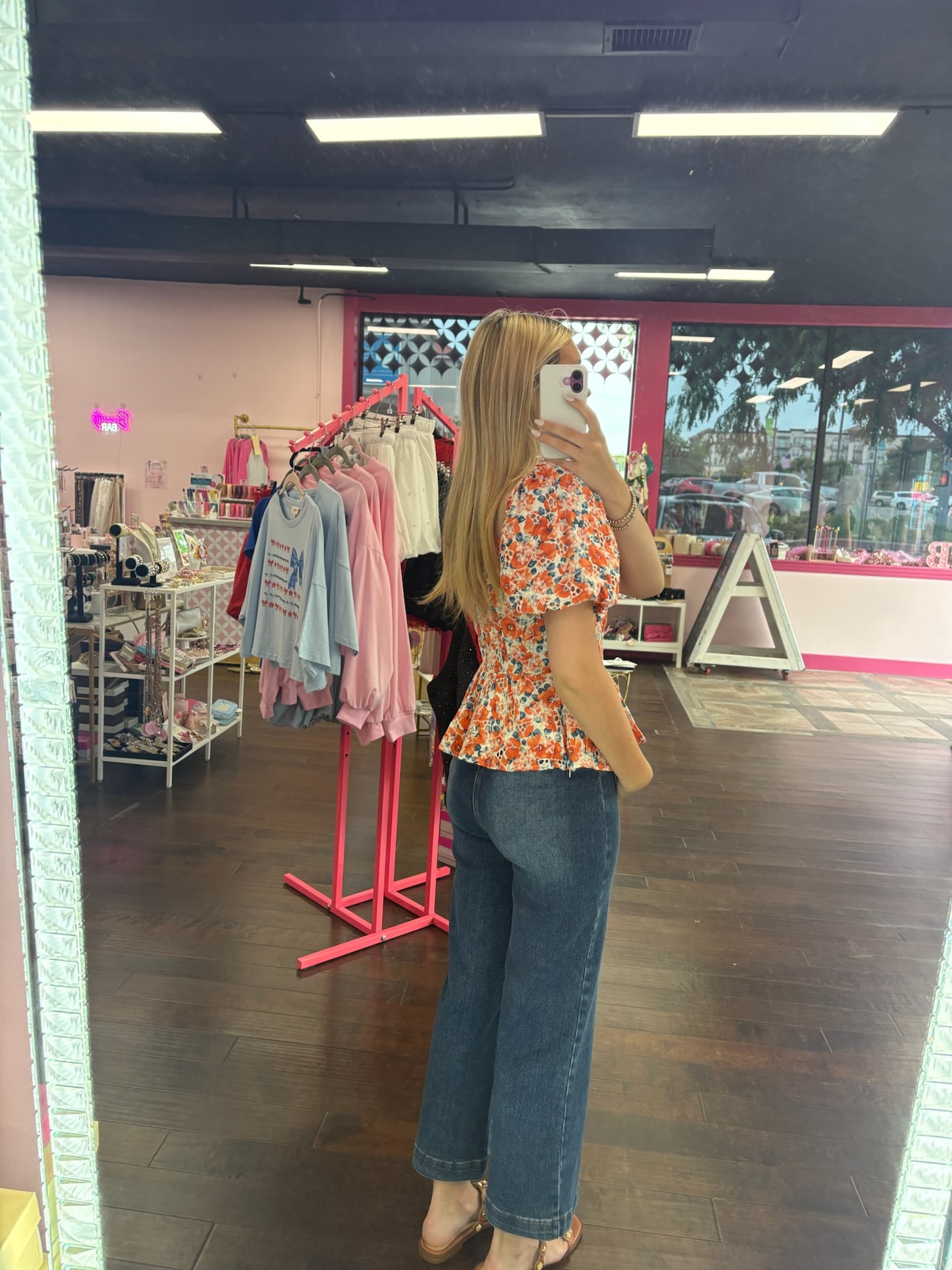 Poppy Peplum Top