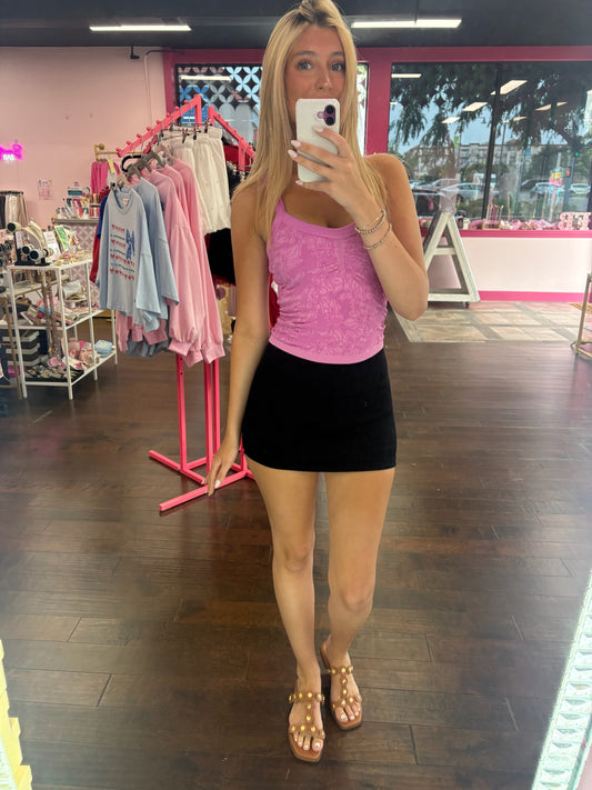 Ribbed Mini Skort