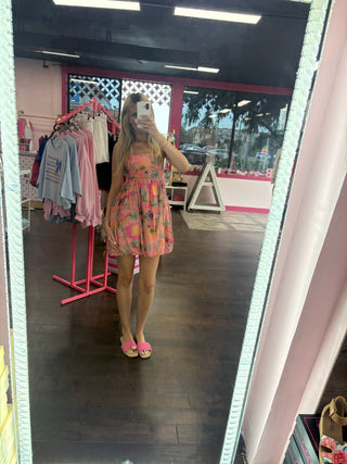 Sunset Garden Bubble Dress