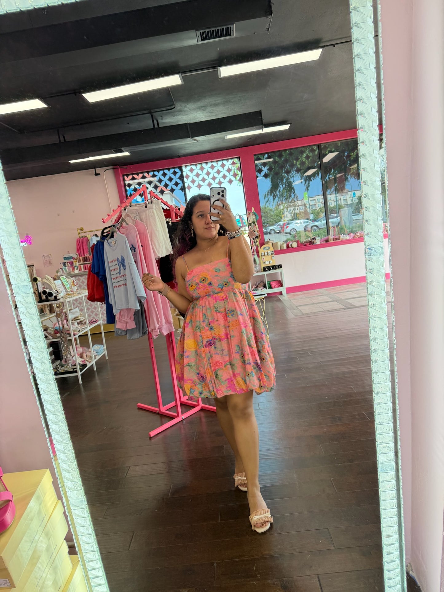 Sunset Garden Bubble Dress