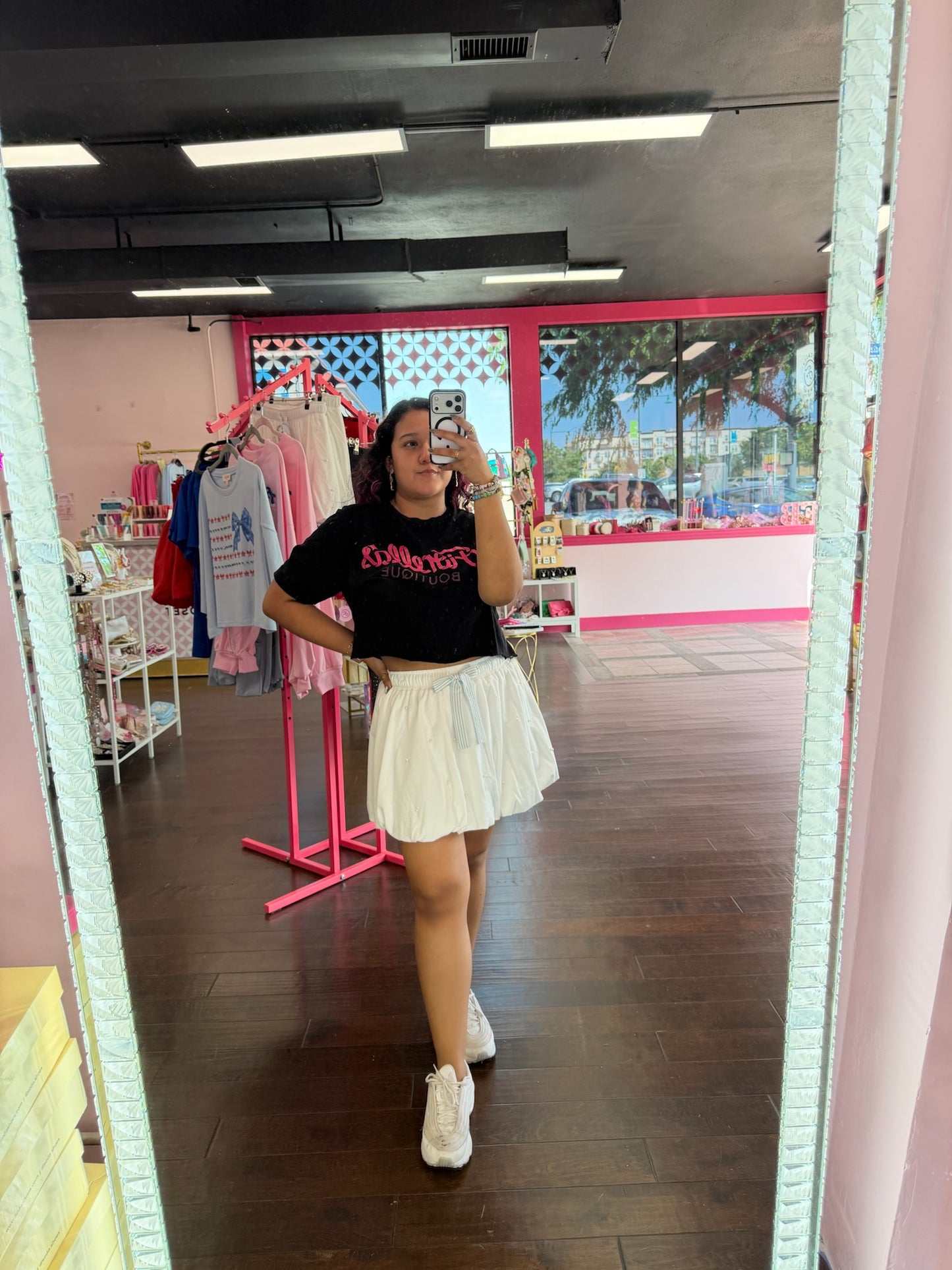 Costal Pearl Mini Skirt