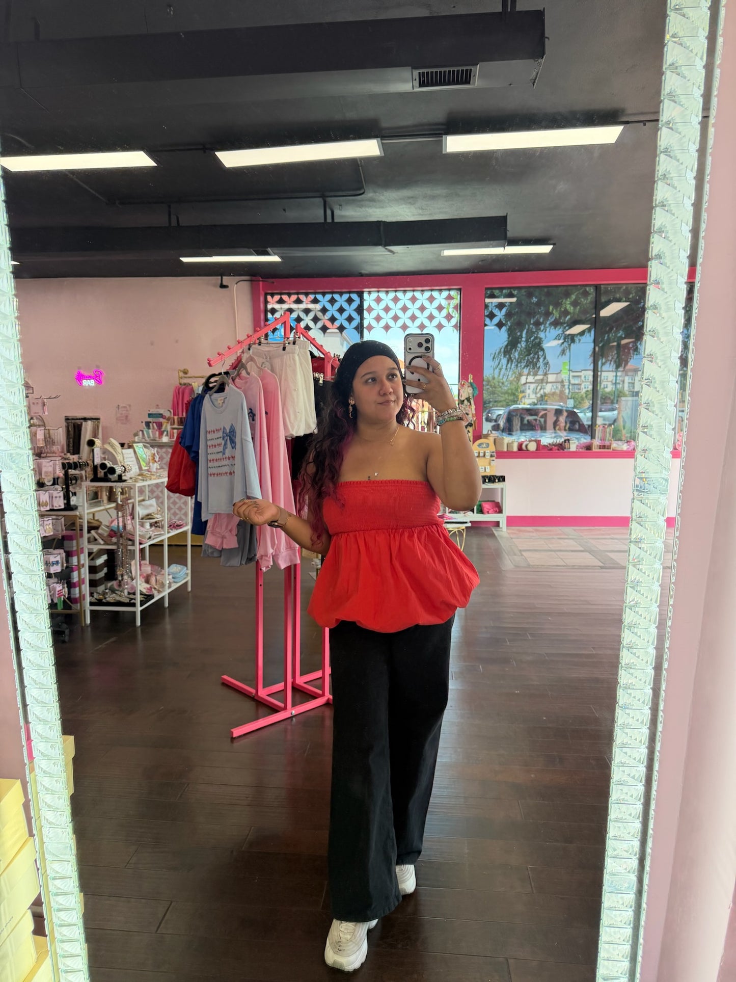 Baby Doll Tube Top Red