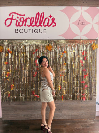 Watercolor Romance Satin Cami