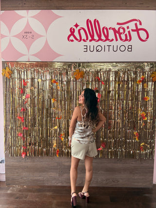 The Polished Faux Leather Shorts Mushroom