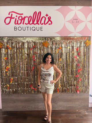 Watercolor Romance Satin Cami