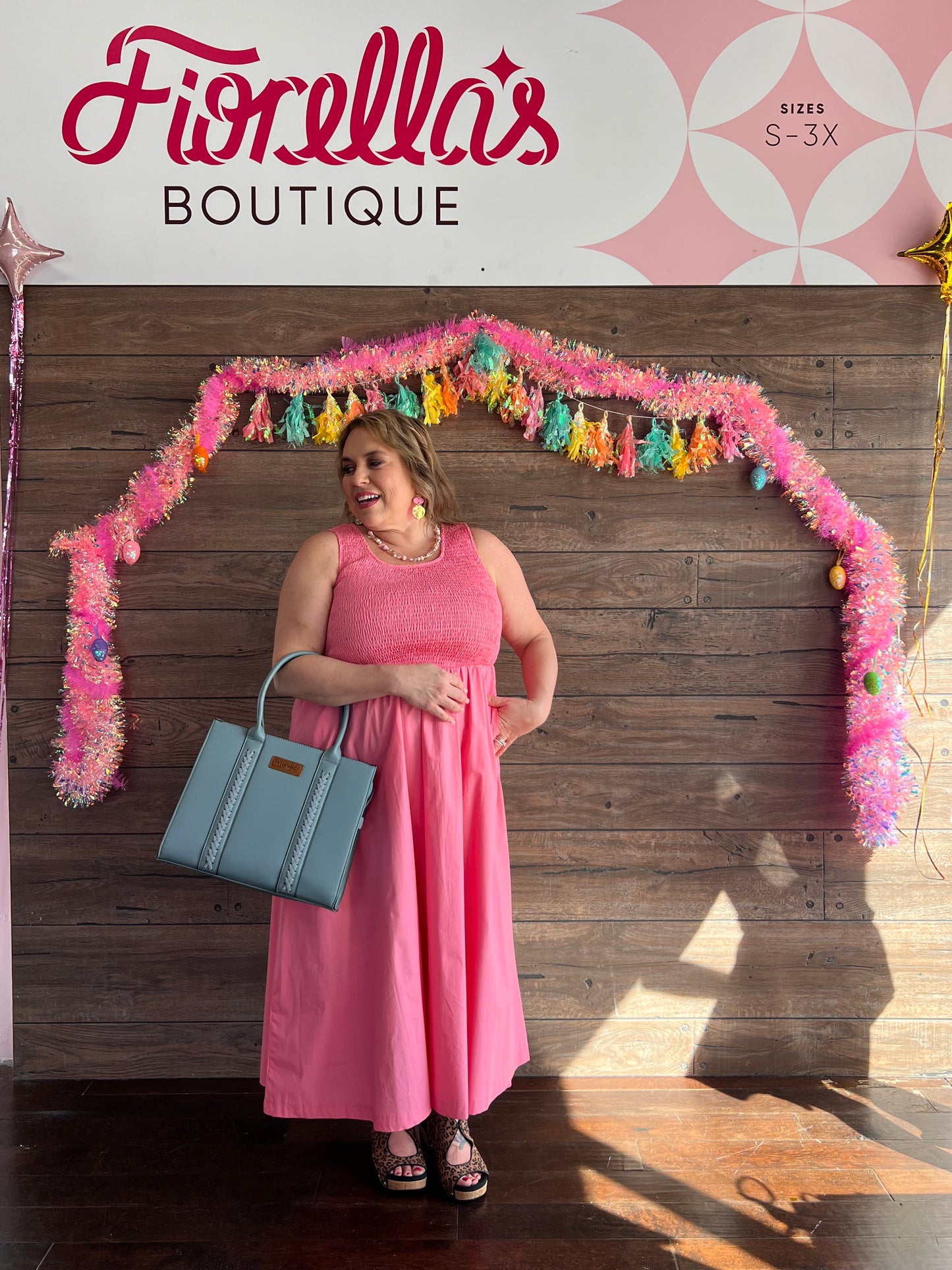 Curvy Petal Pop Smocked Dress