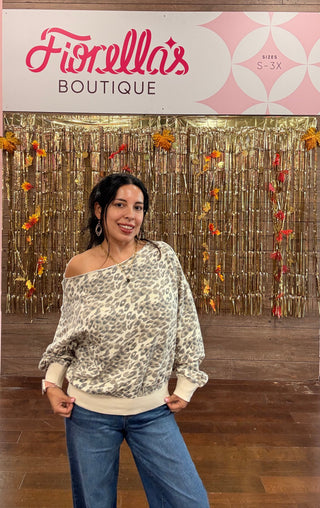 Off The Shoulder Sweatshirt Wild