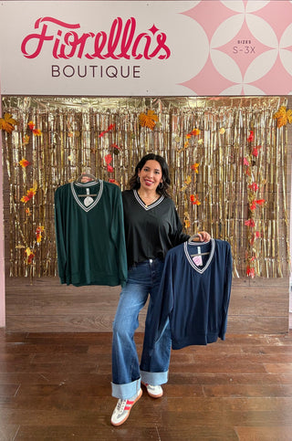 Varsity Top Black
