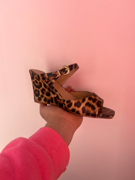 Elevated Leopard Heel