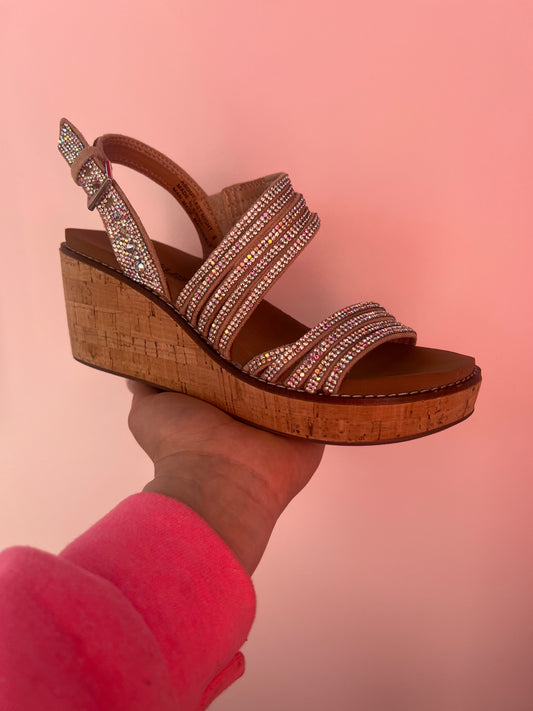 Champagne Sparkle Wedge