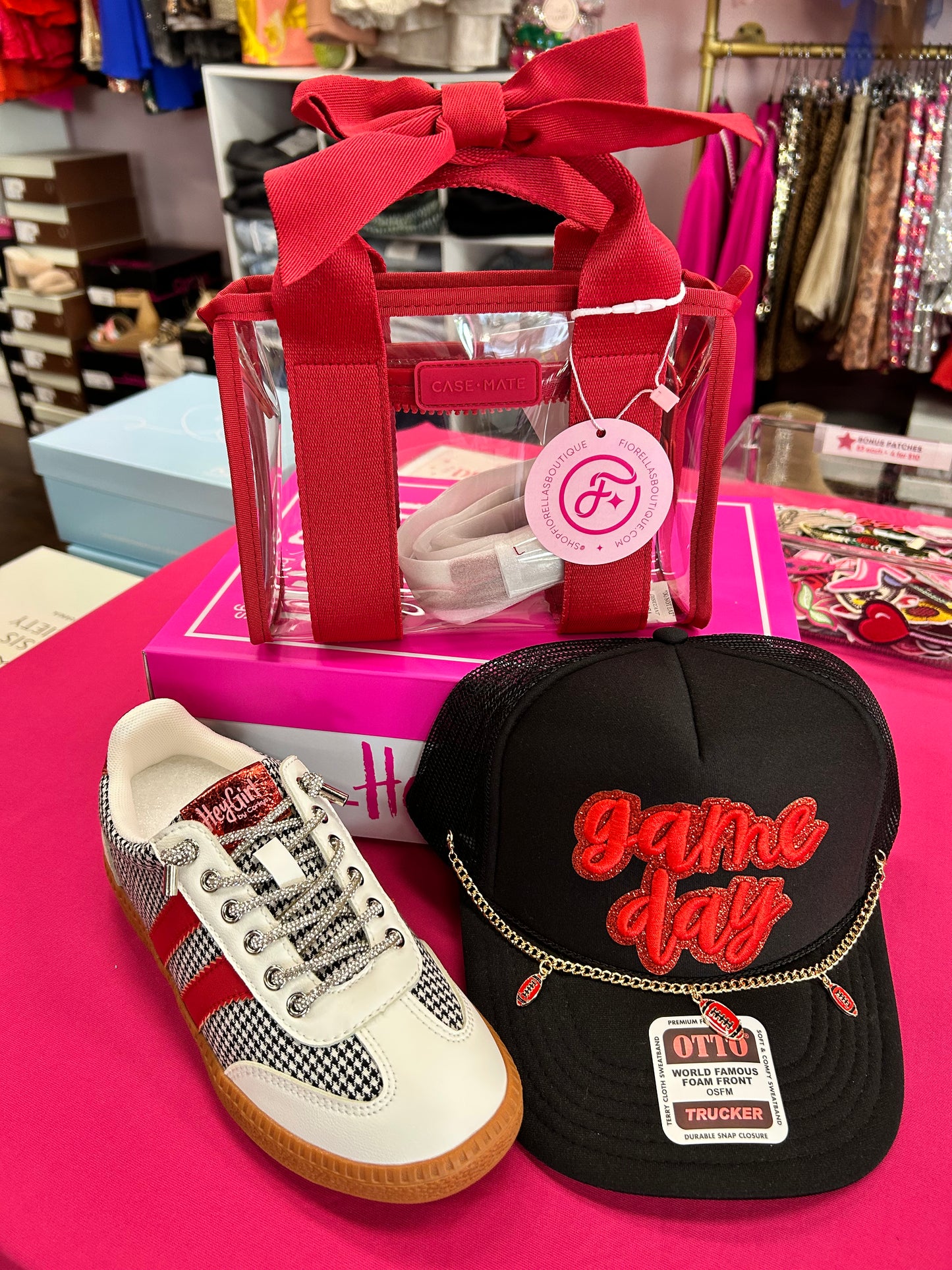 Heads Up Houndstooth Sneakers