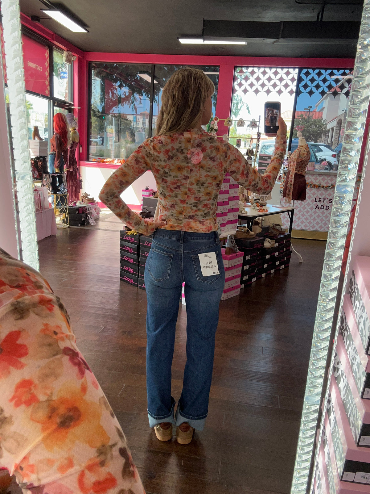 Falling for Florals Mesh Top
