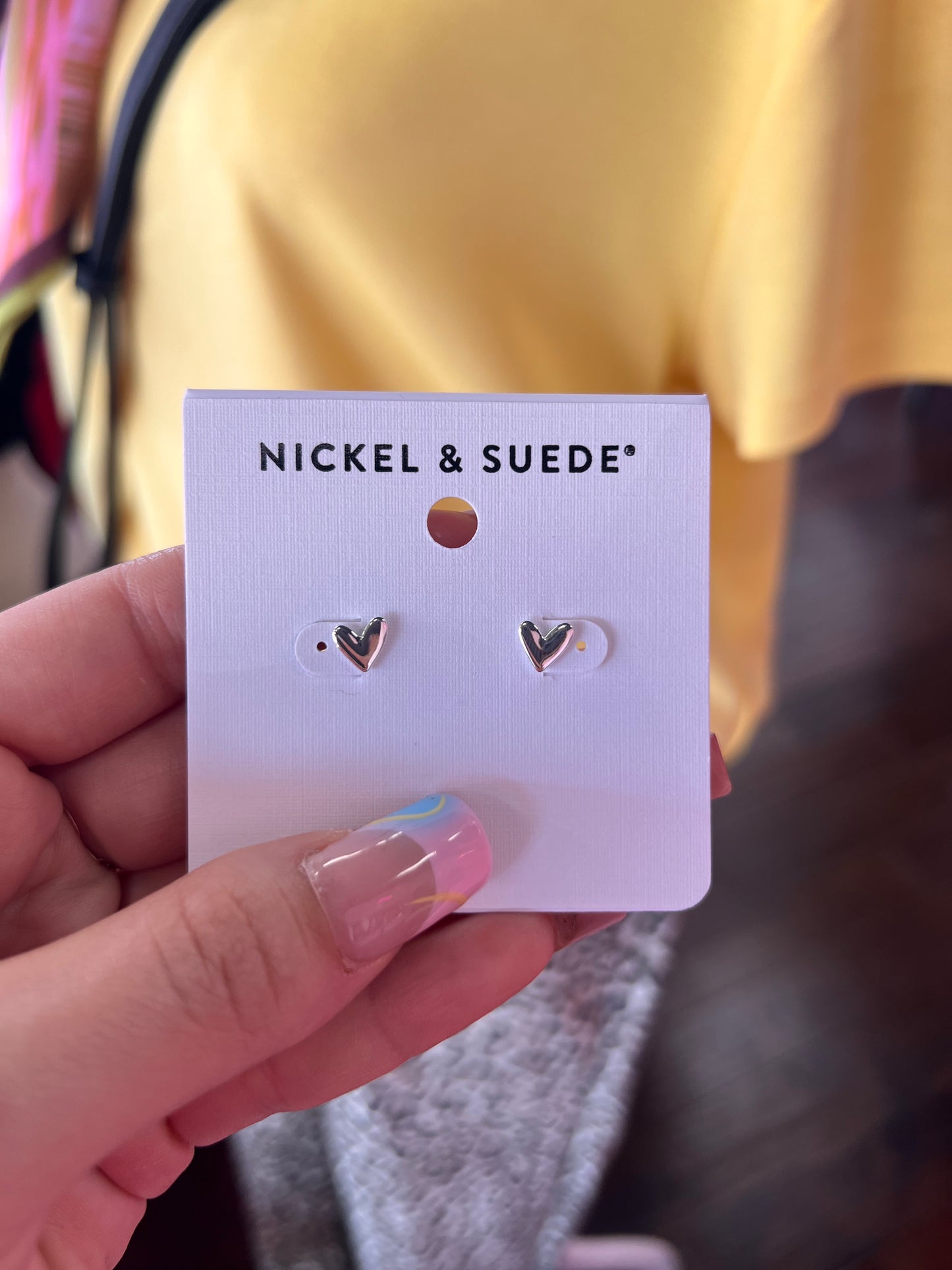Silver Sweetheart Studs