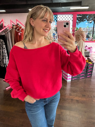 Off The Shoulder Sweatshirt