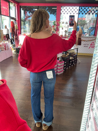 Off The Shoulder Sweatshirt