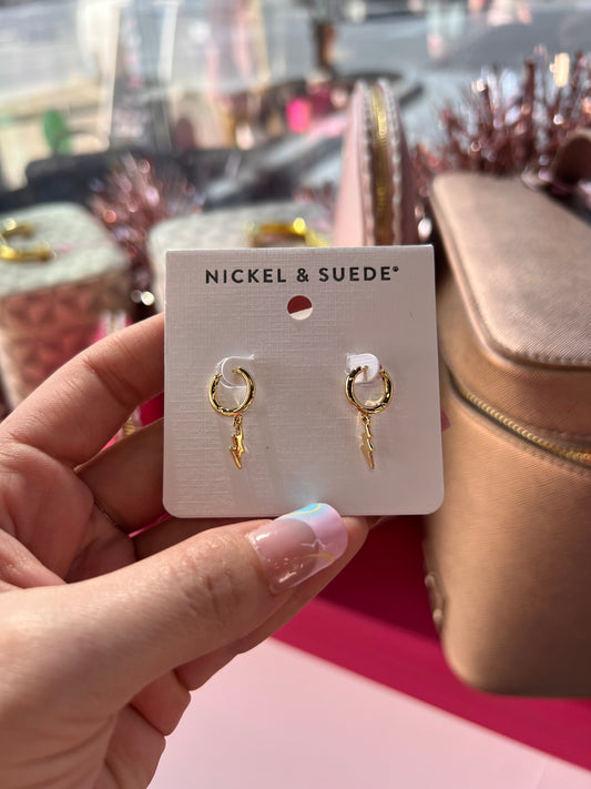 Gold Lightning Bolt Huggies