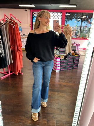Off The Shoulder Sweatshirt