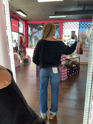 Off The Shoulder Sweatshirt