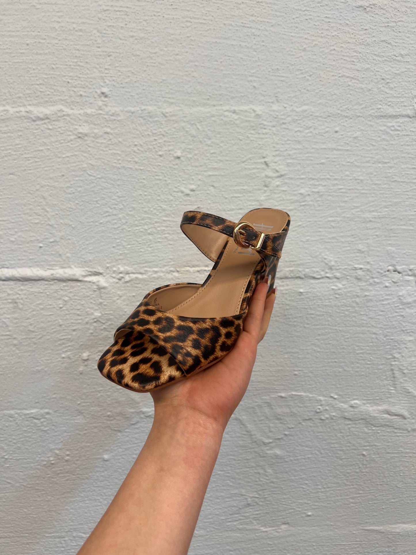 Elevated Leopard Heel