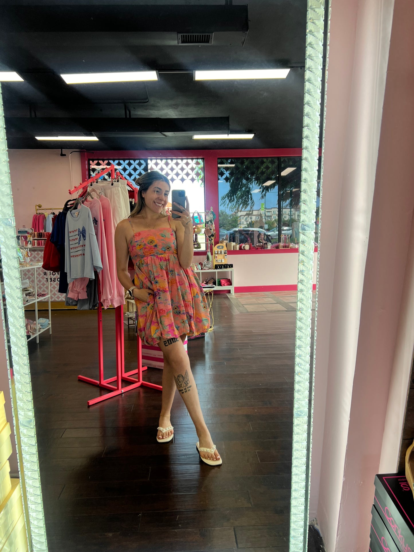 Sunset Garden Bubble Dress