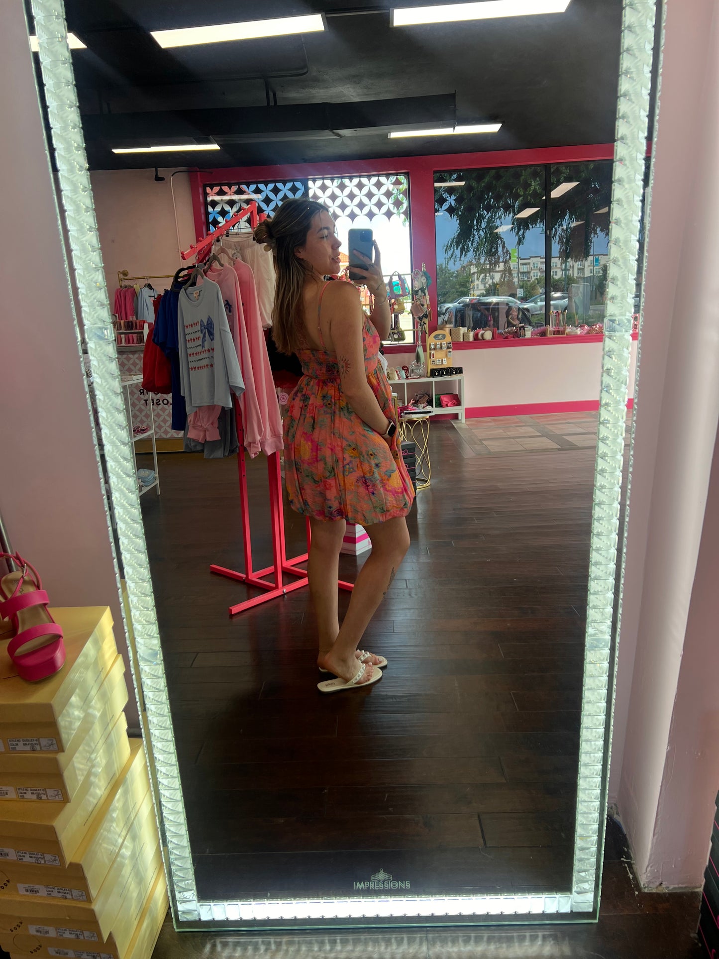 Sunset Garden Bubble Dress