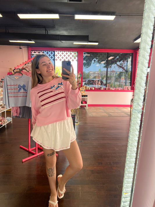 Pearl Bow Skort