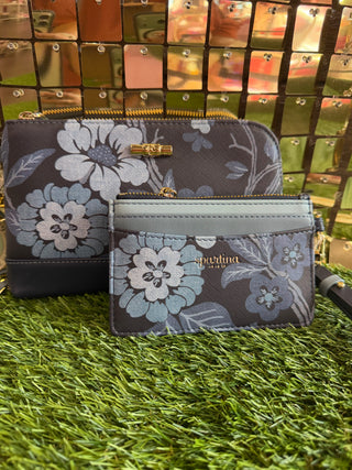 SP Sinclair Wristlet Japonica Floral Navy