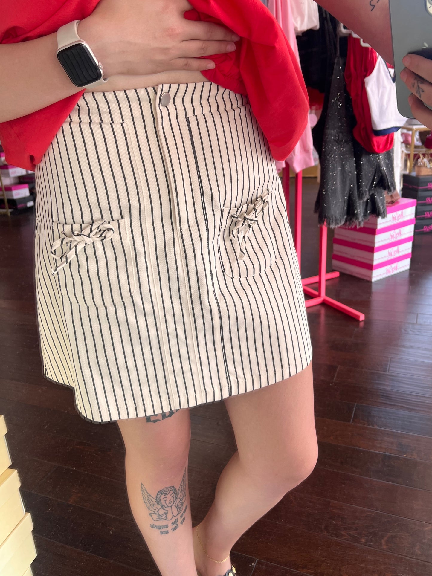Sweet Stripe Mini Skirt