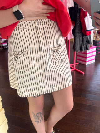 Sweet Stripe Mini Skirt
