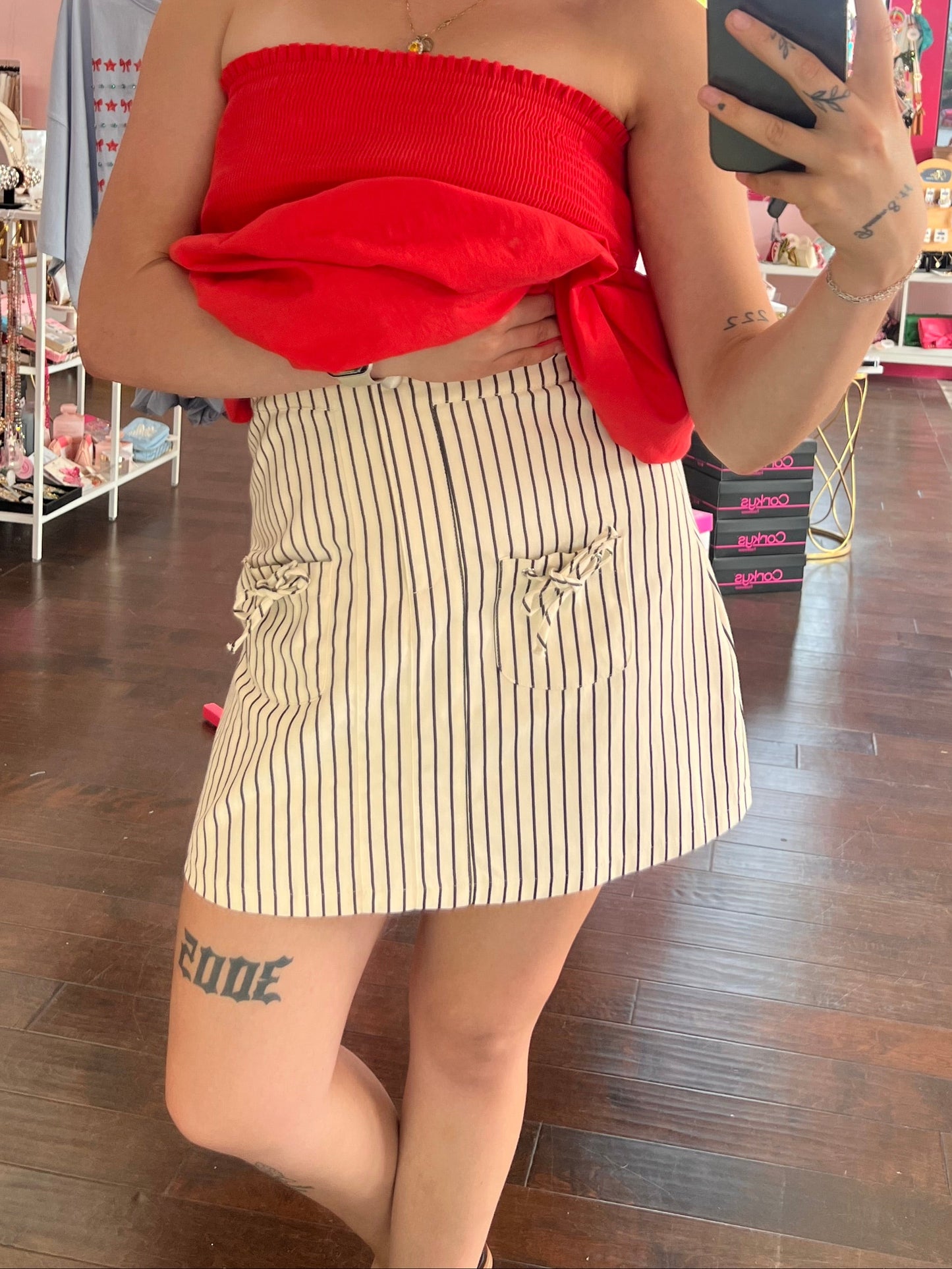 Sweet Stripe Mini Skirt
