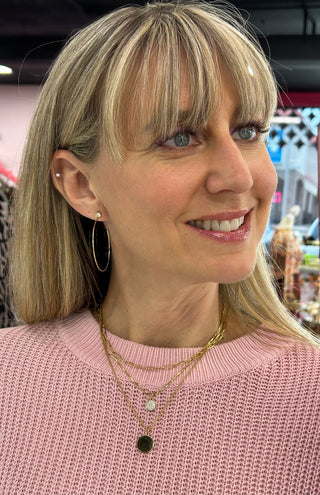 SP Drayton Layered Necklace 18" Crystal