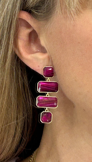 SP Quad Earrings Optic Pink