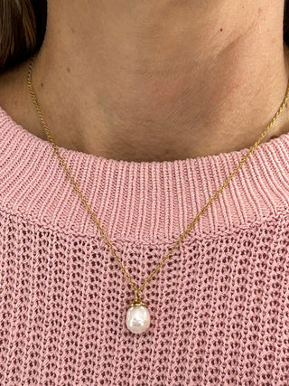 SP Bluffton Pearl Necklace 18" Pearl