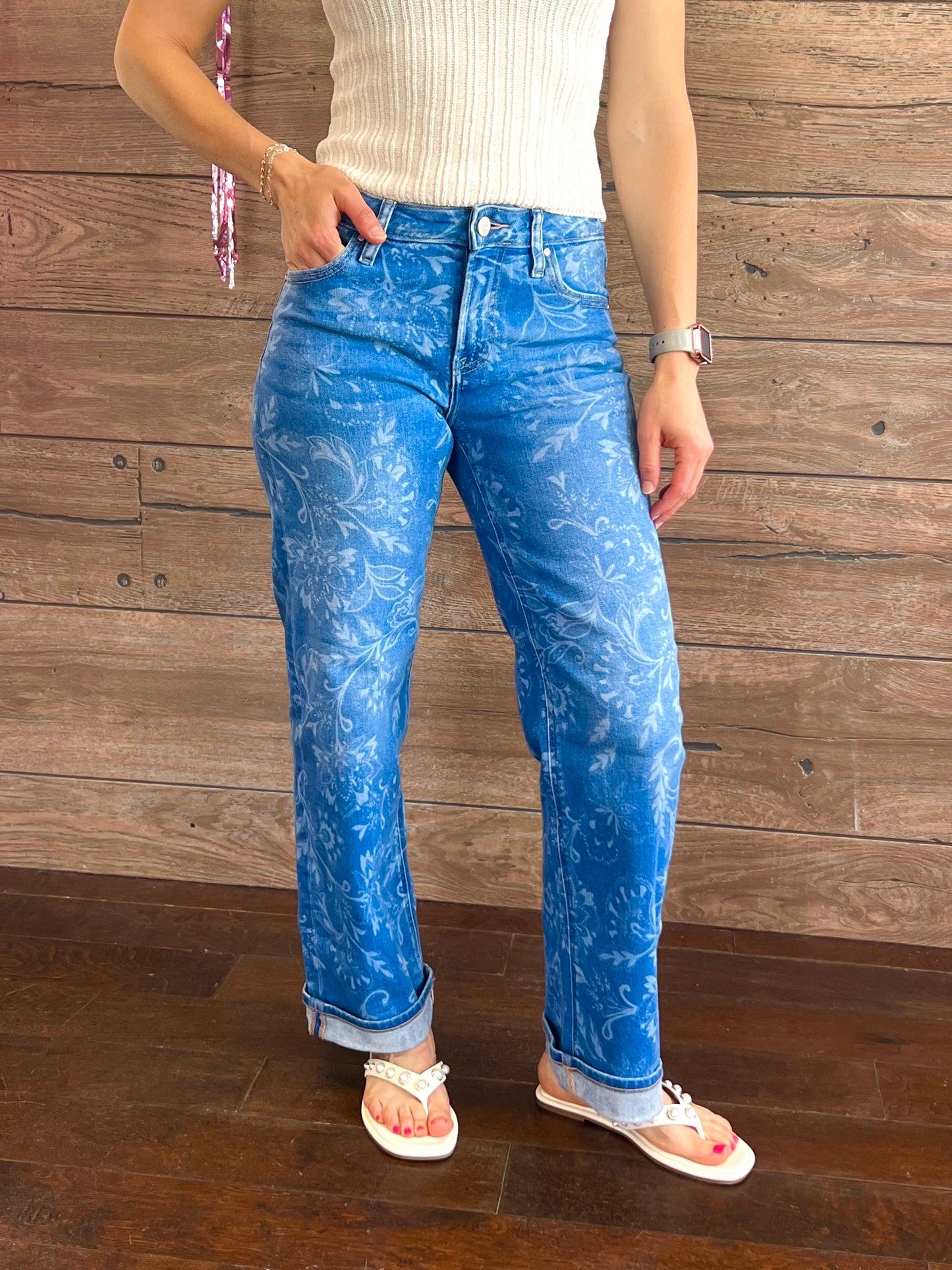 Mid-Rise Soft Bloom Denim