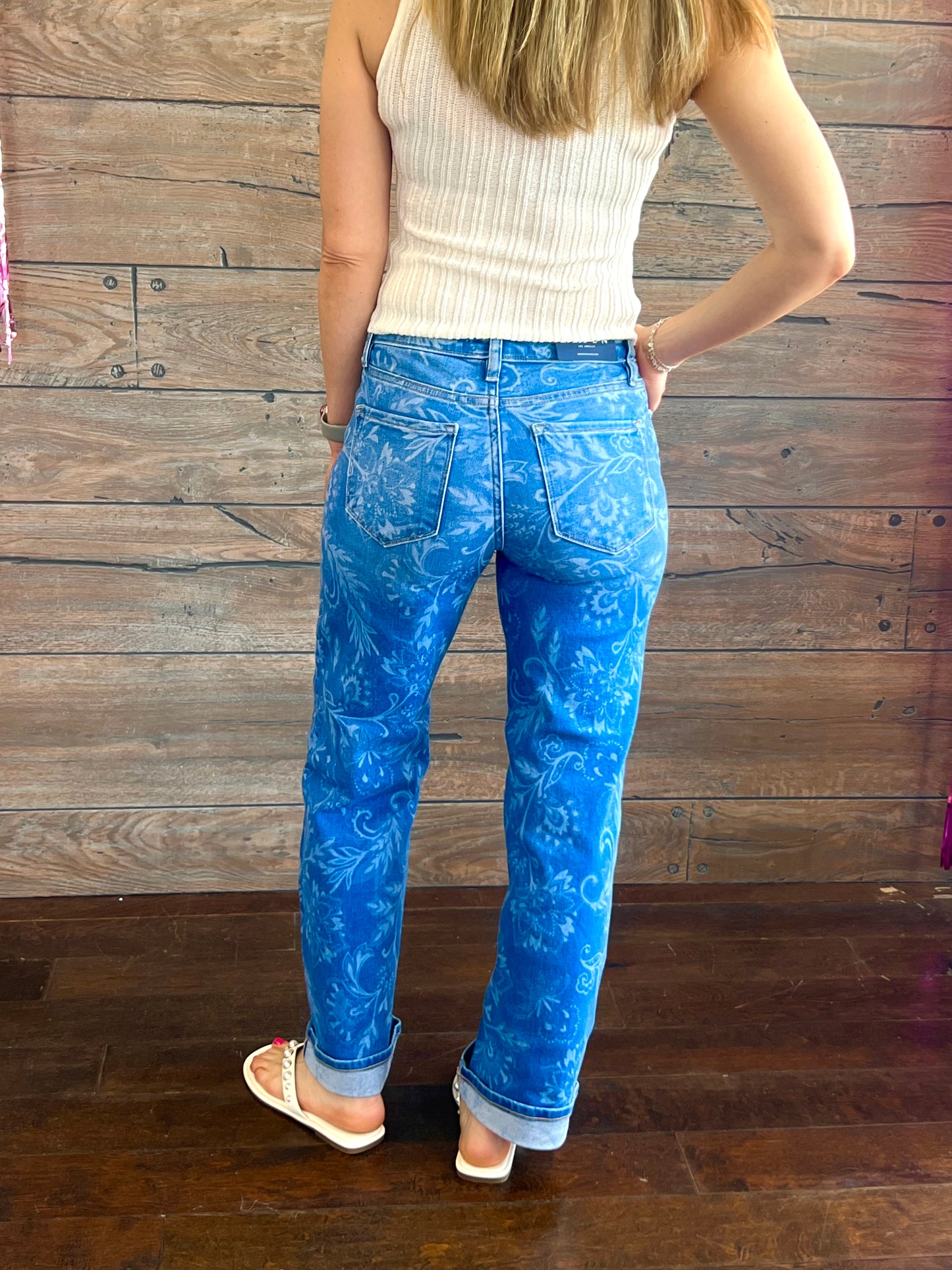 Mid-Rise Soft Bloom Denim