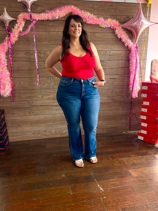 Hi Rise Bootcut Jeans