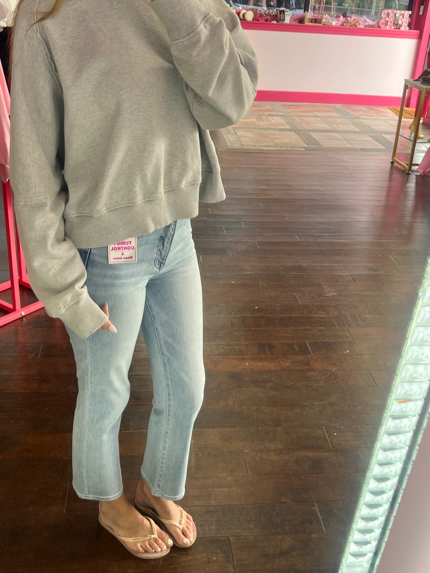 Hi-Rise Crop Straight Denim