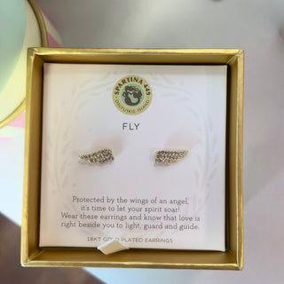 SP Sea La Vie Stud Earrings Fly/Wings