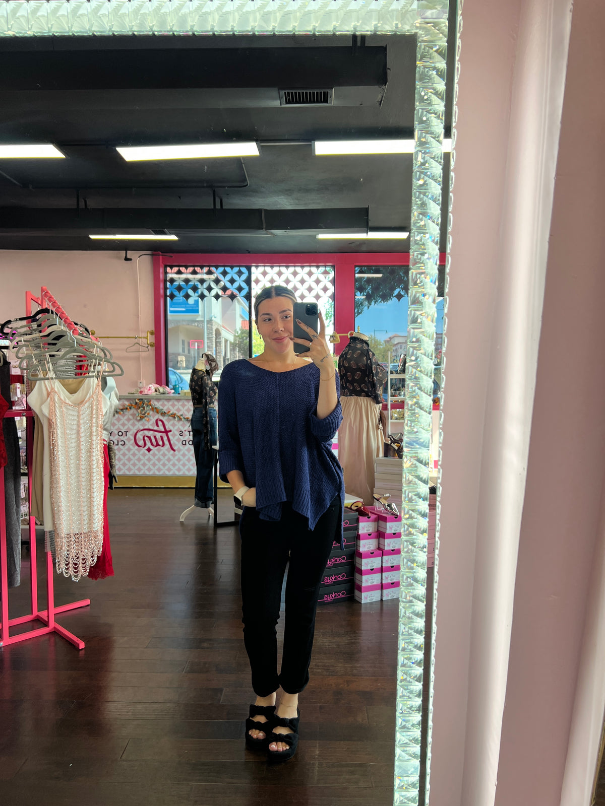 Easy Does It Knit Sweater (O/S)