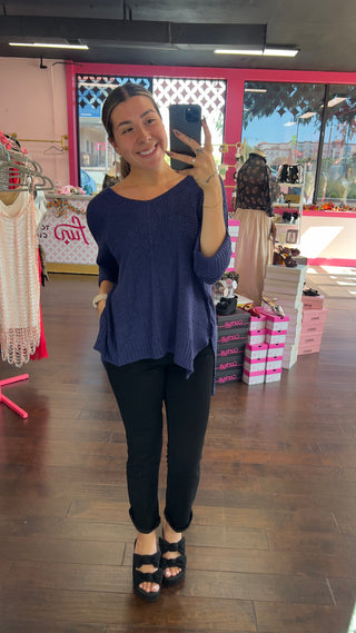 Easy Does It Knit Sweater (O/S)