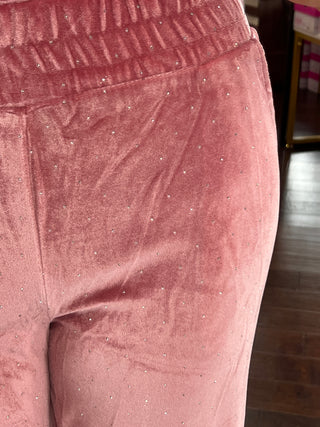 All Eyes on Me Velvet Sparkle Pants