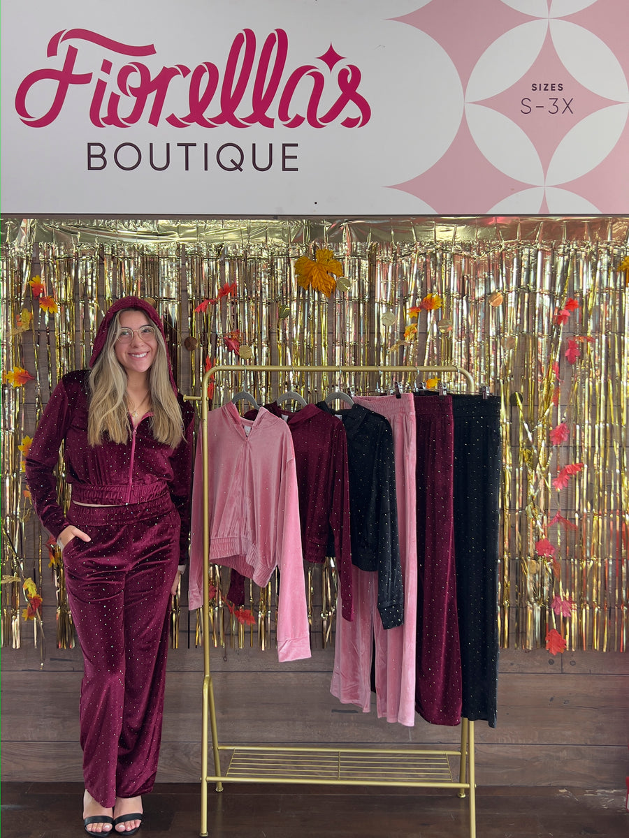 All Eyes on Me Velvet Sparkle Pants