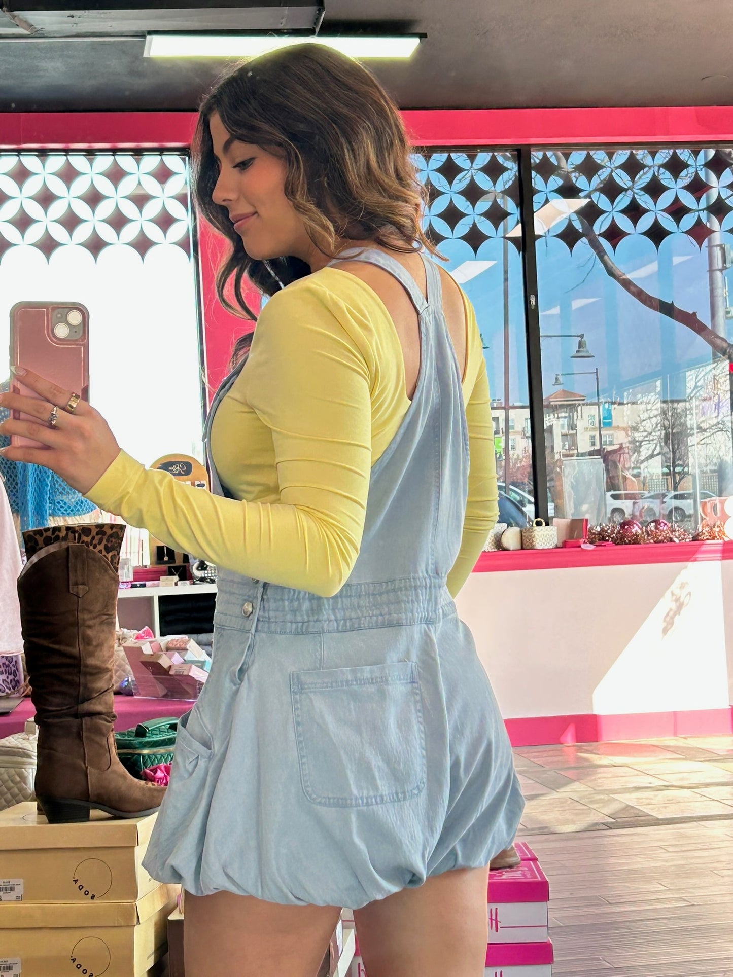 Bubble Overall Shorts
