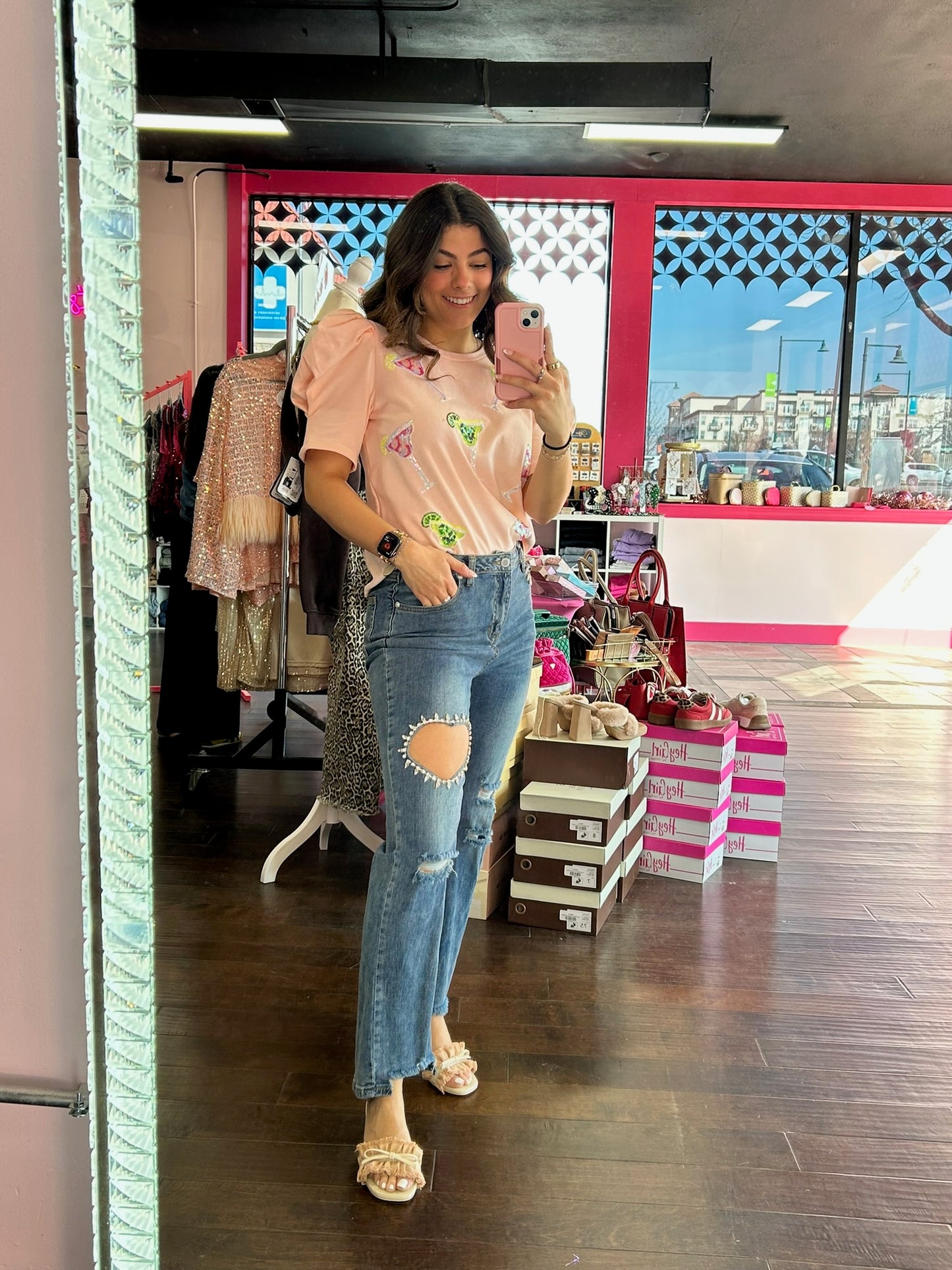 Martini Puff Sleeve Top